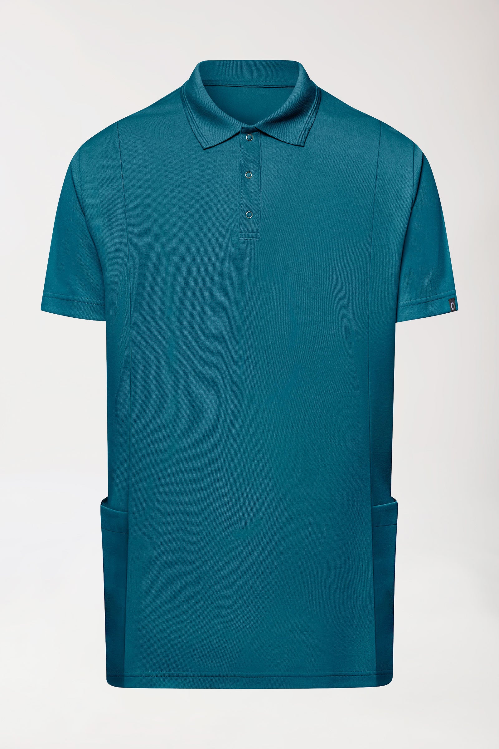 COMFY FLEX Stretch Schlupfkasack Herren - Polokragen petrol