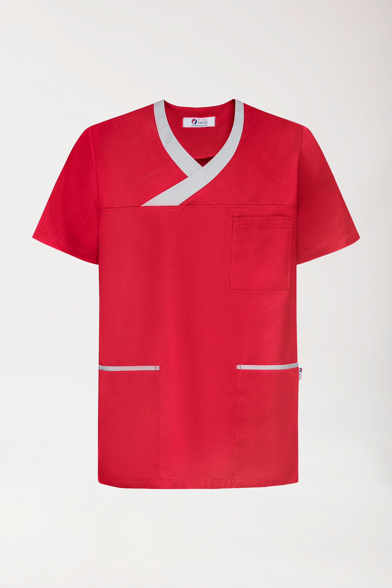 CORE Schlupfkasack Herren rot/grau, Vorderansicht 