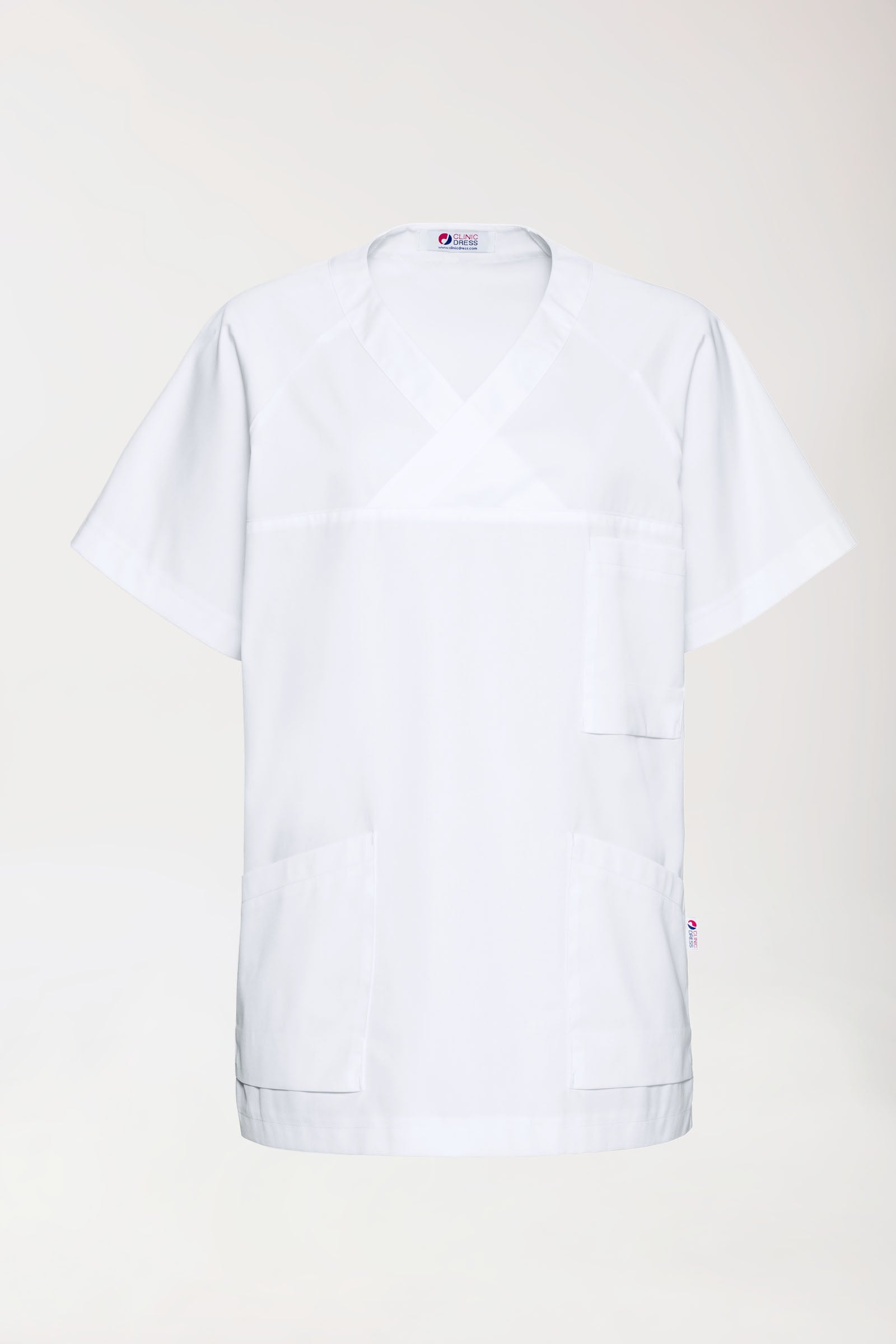 CORE Schlupfkasack Herren - V-Ausschnitt weiß