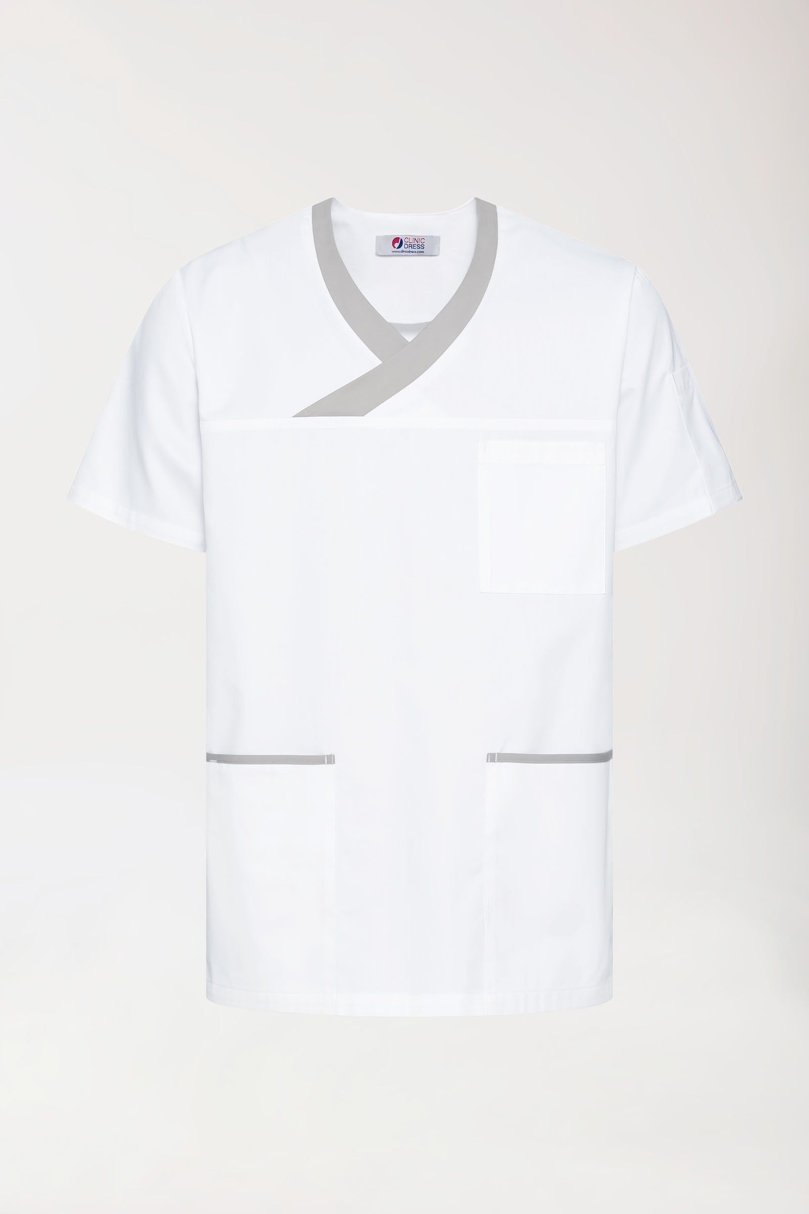 CORE Schlupfkasack Herren weiß, Vorderansicht 