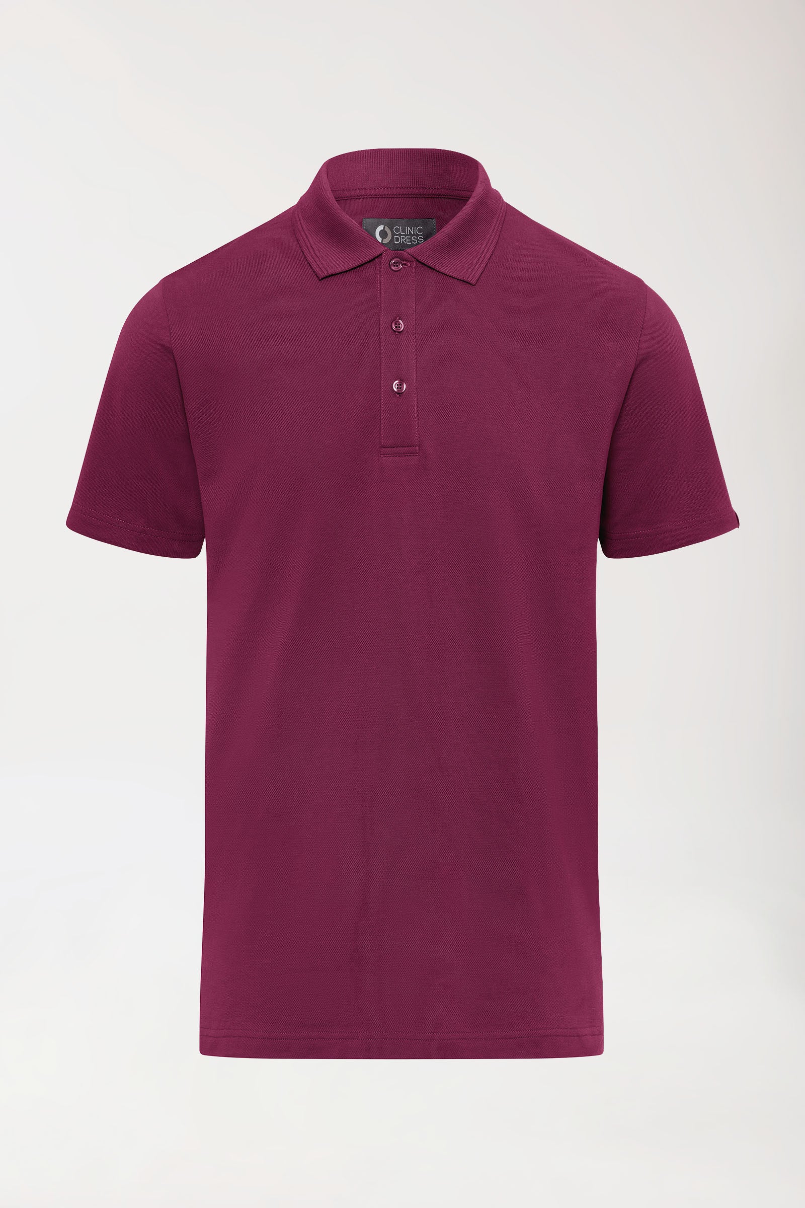 COMFY FLEX Stretch Shirt Herren - Polokragen berry