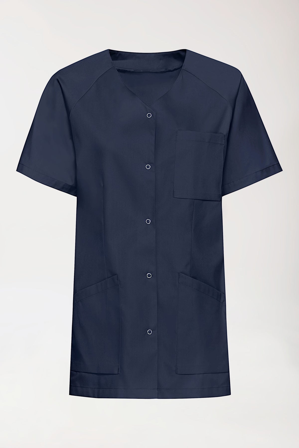 DER Kasack-Kasack Damen - durchgeknöpft navy
