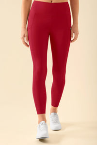KAERE Leggings Damen - super elastisch rot