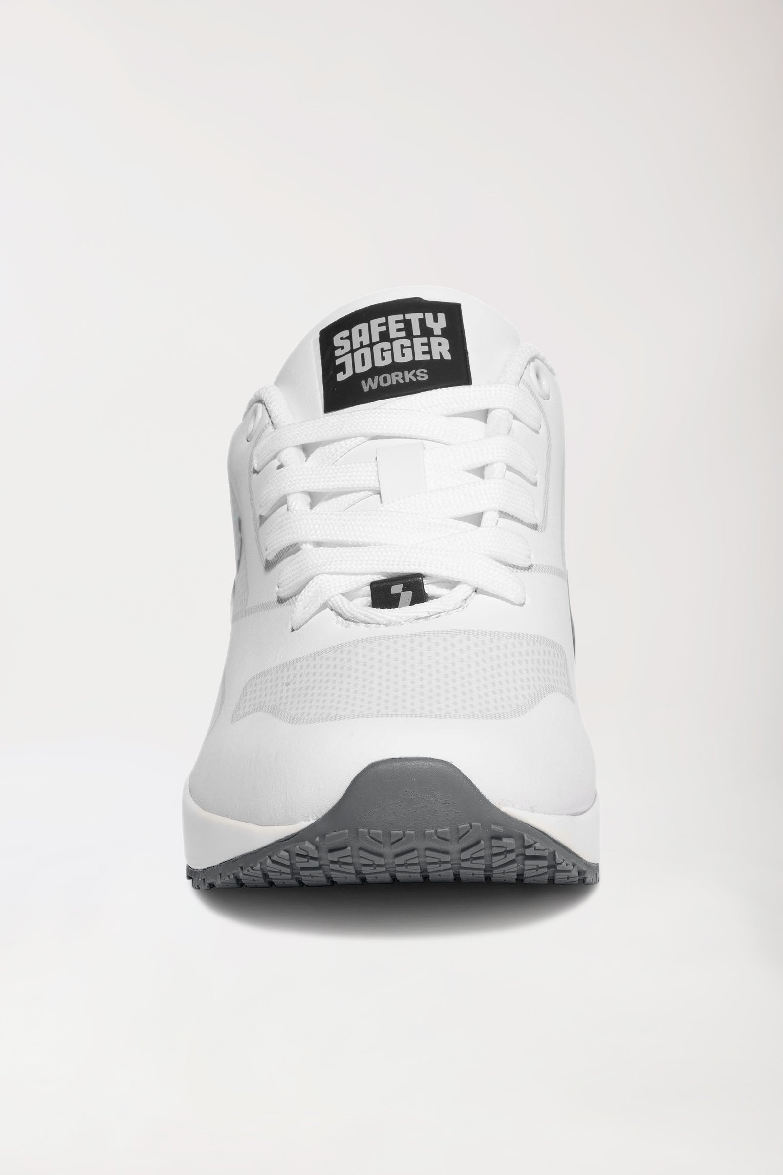 Damen Berufsschuh weiß/grau, Vorderansicht 