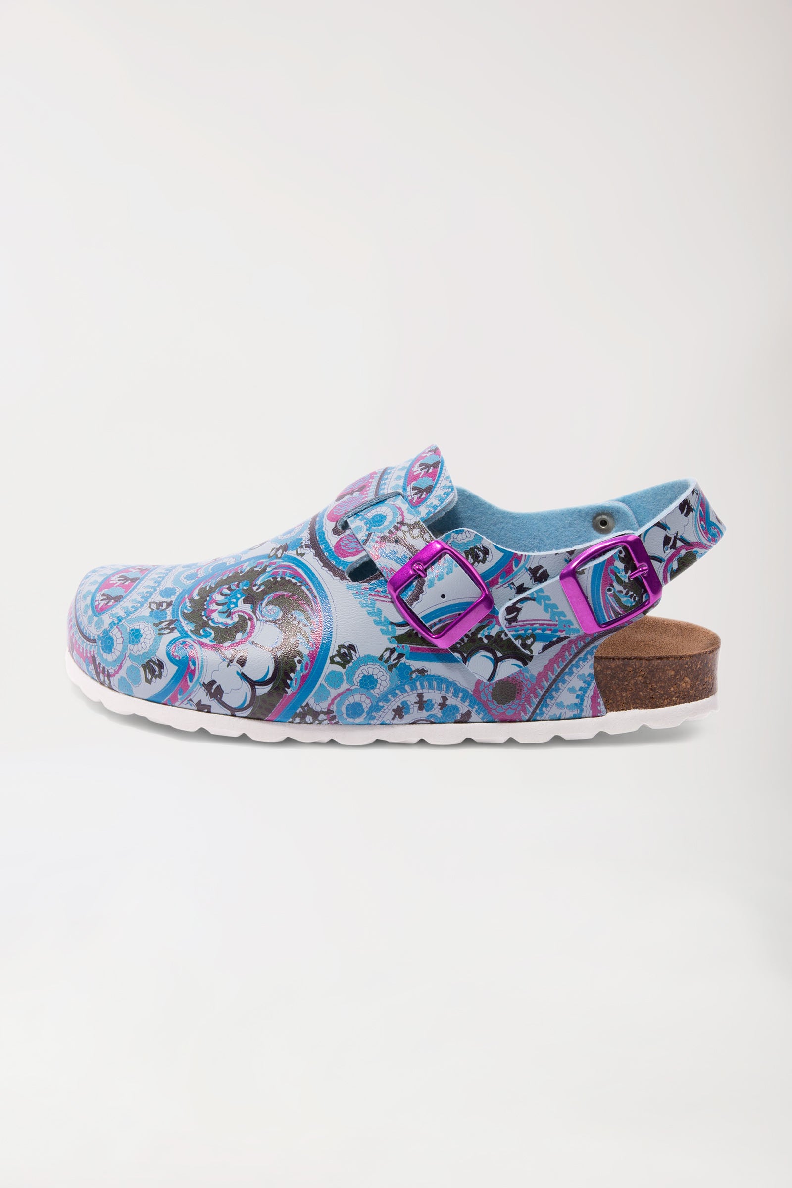 Damen Clog bunt/blau