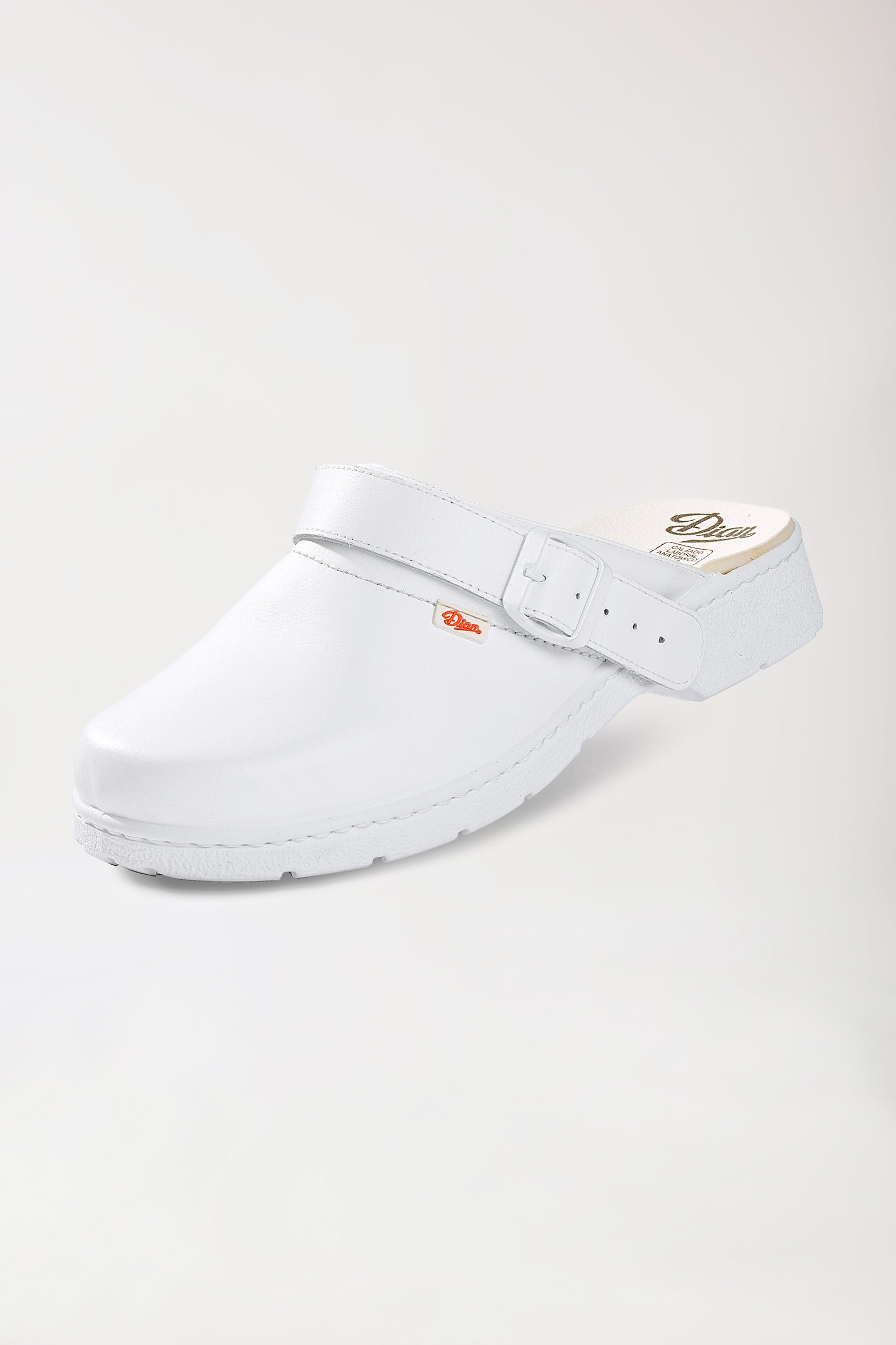 Berufsclog Weiß Gepolstert Unisex, Vorderansicht 