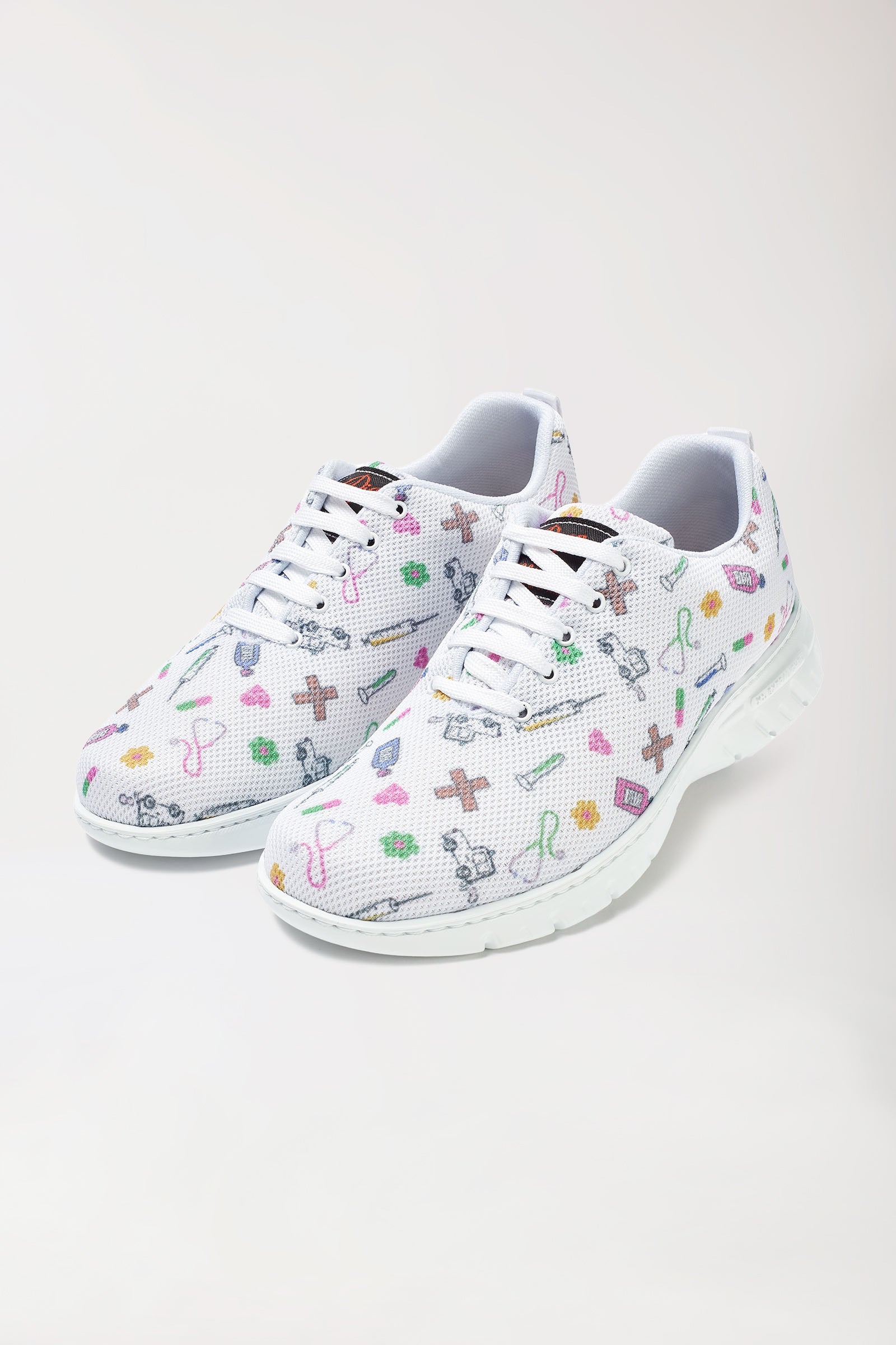 Unisex Berufsschuh weiß/bunt