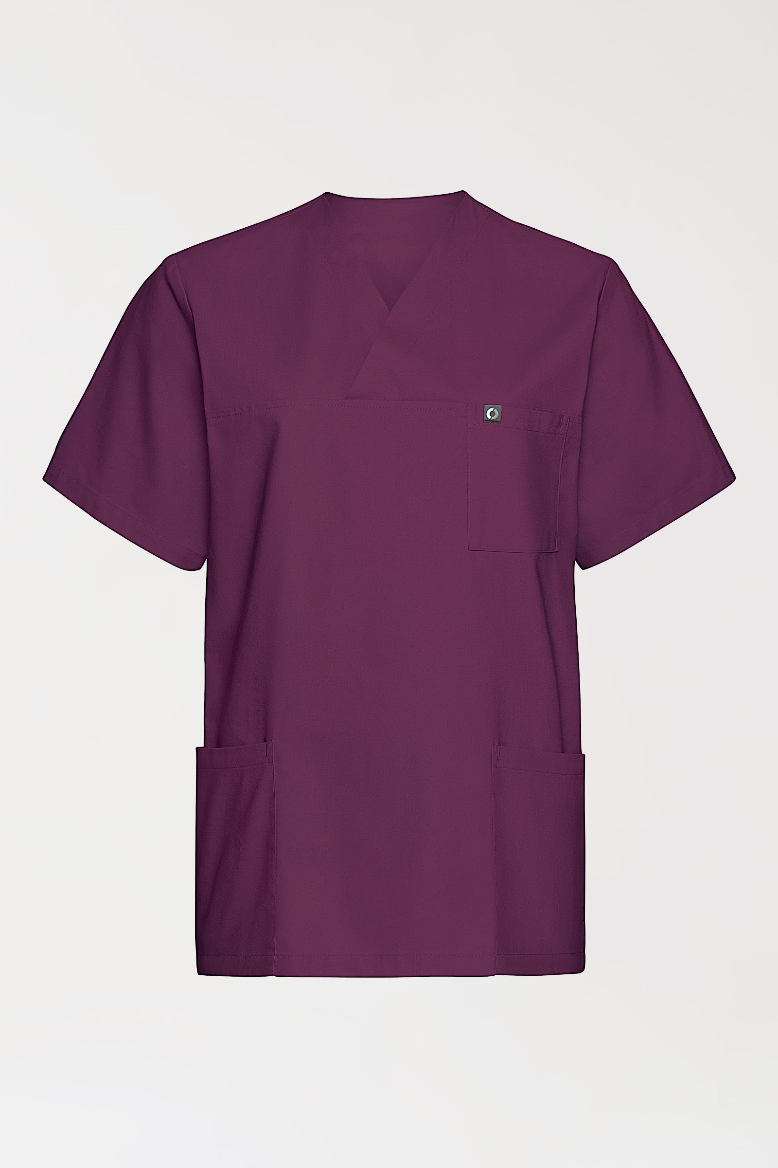 Baumwolle Schlupfkasack Unisex - Doppelpack pflaume, Vorderansicht 