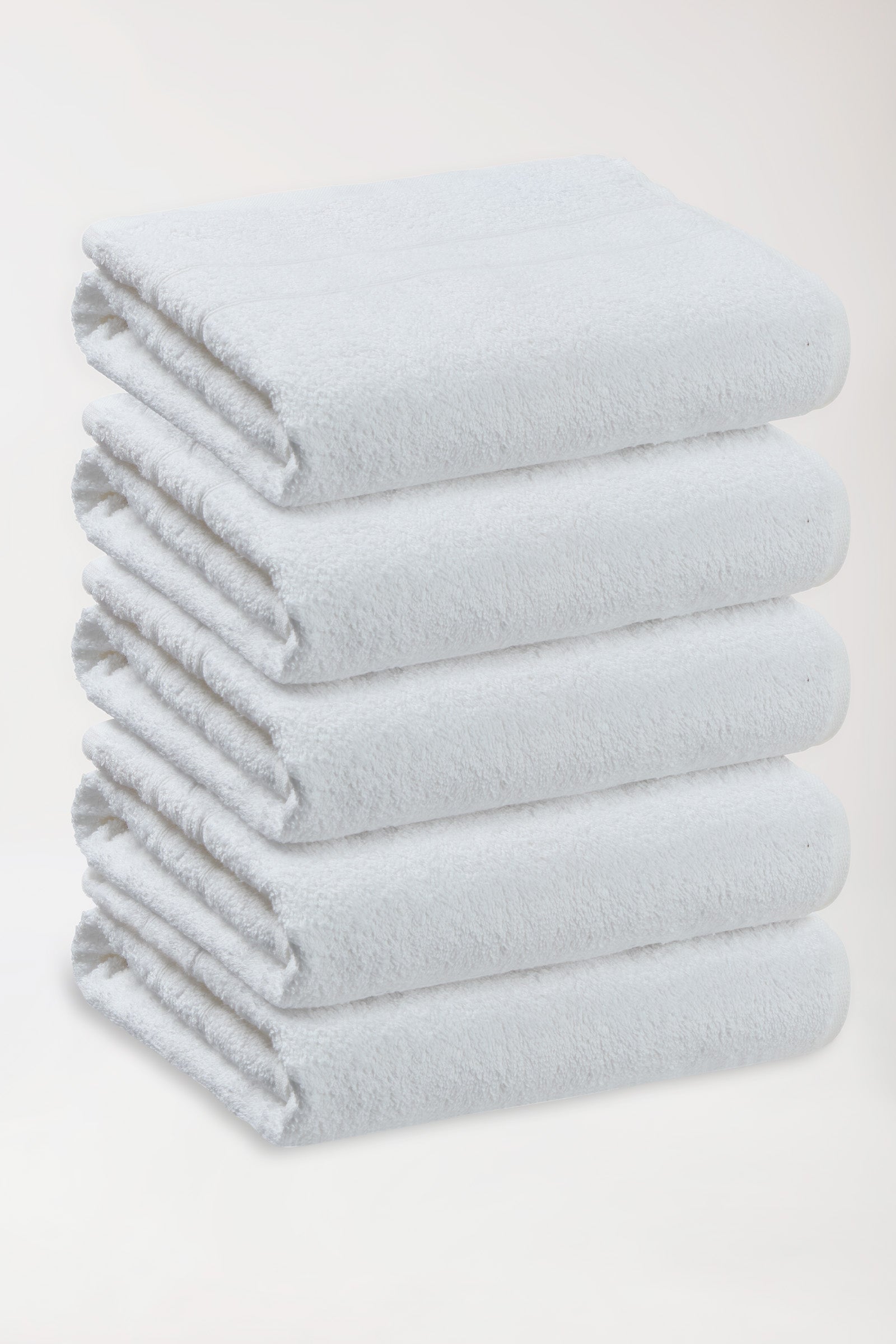 Handtuch 50x70 cm weiß, Vorderansicht 
