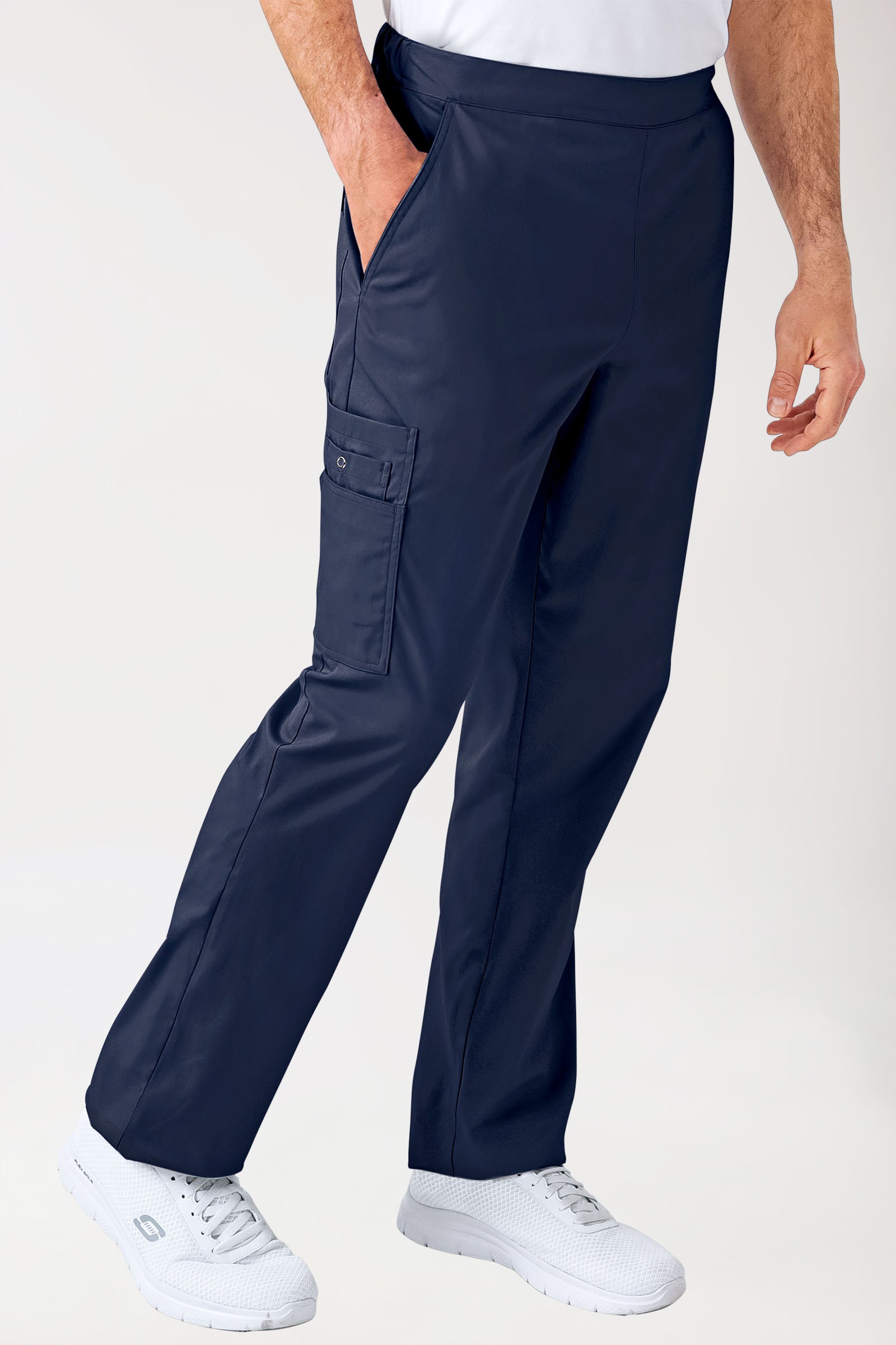 CLINIC STRETCH Hose Unisex - mit Beintasche navy