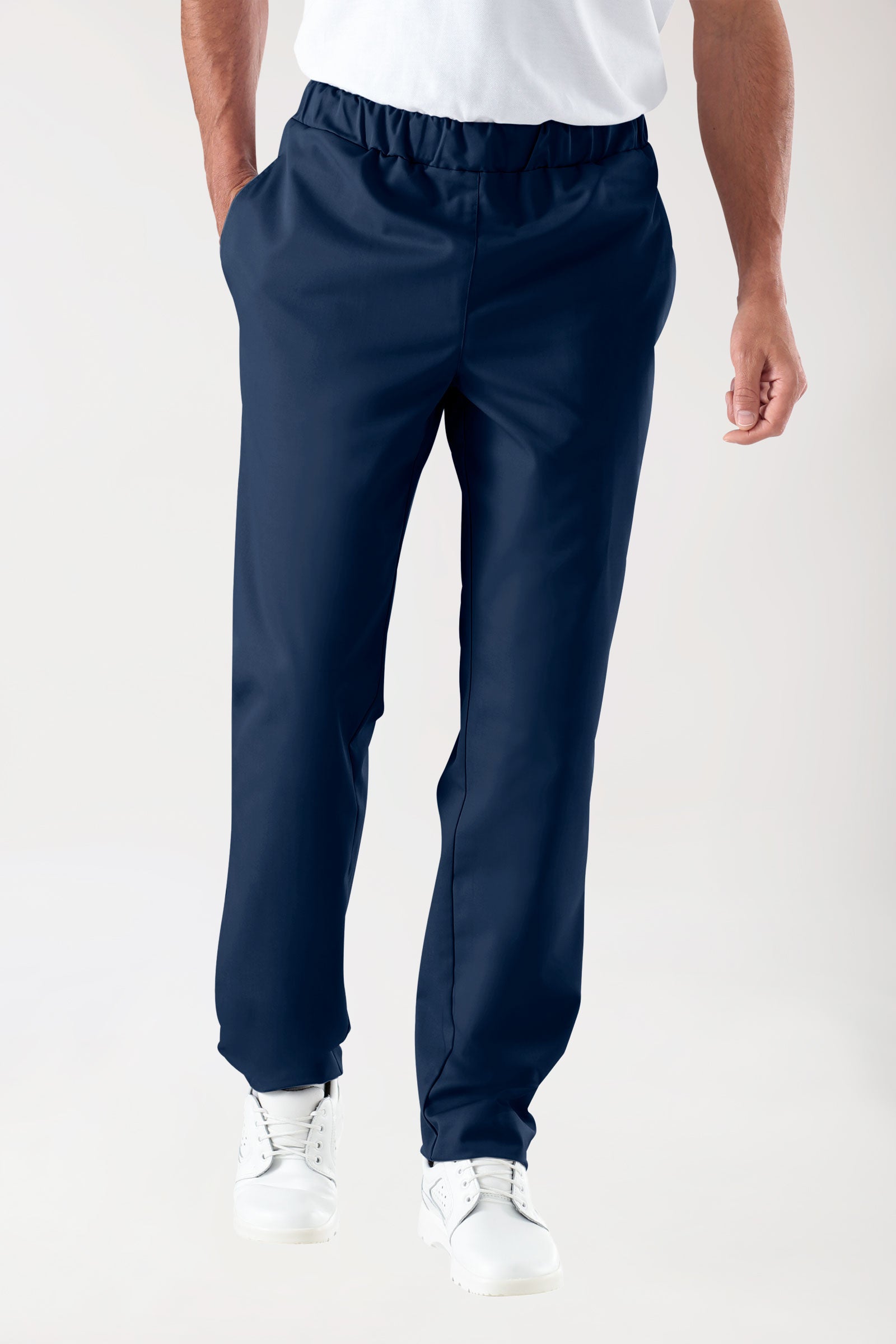 JUST STRONG Hose Unisex - Gummibund navy, Vorderansicht 
