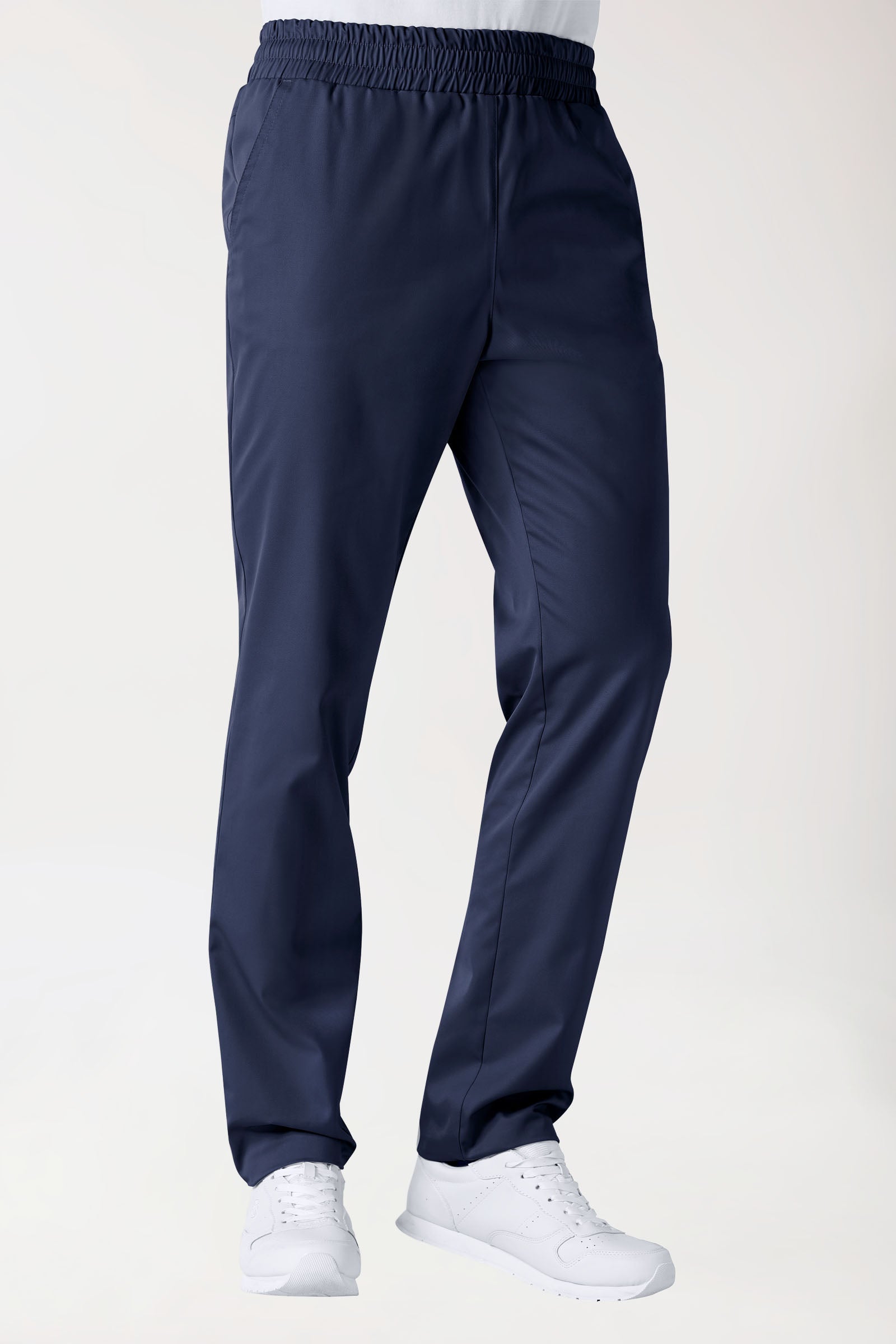 Hose Unisex - hoher Bund navy, Vorderansicht 