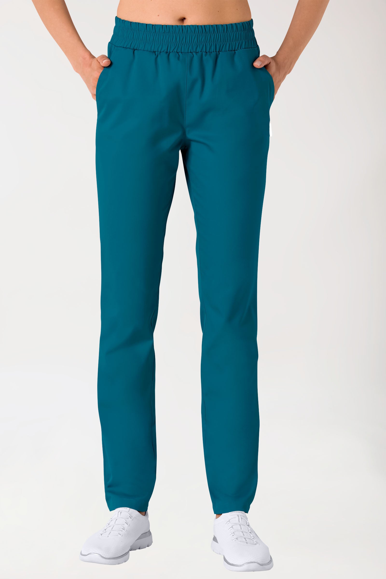 Hose Unisex - hoher Bund petrol, Vorderansicht 