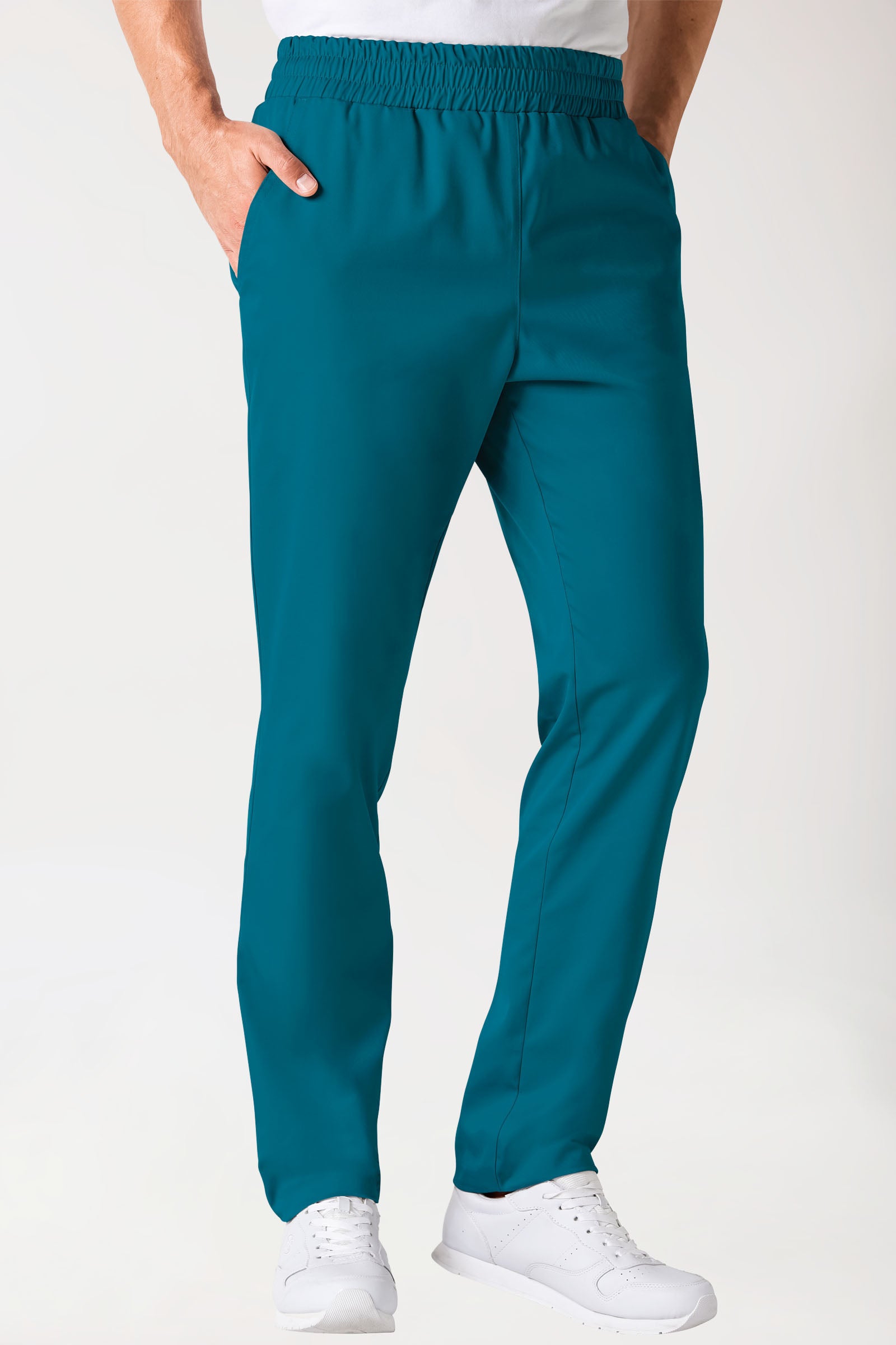 Hose Unisex - hoher Bund petrol, Vorderansicht 