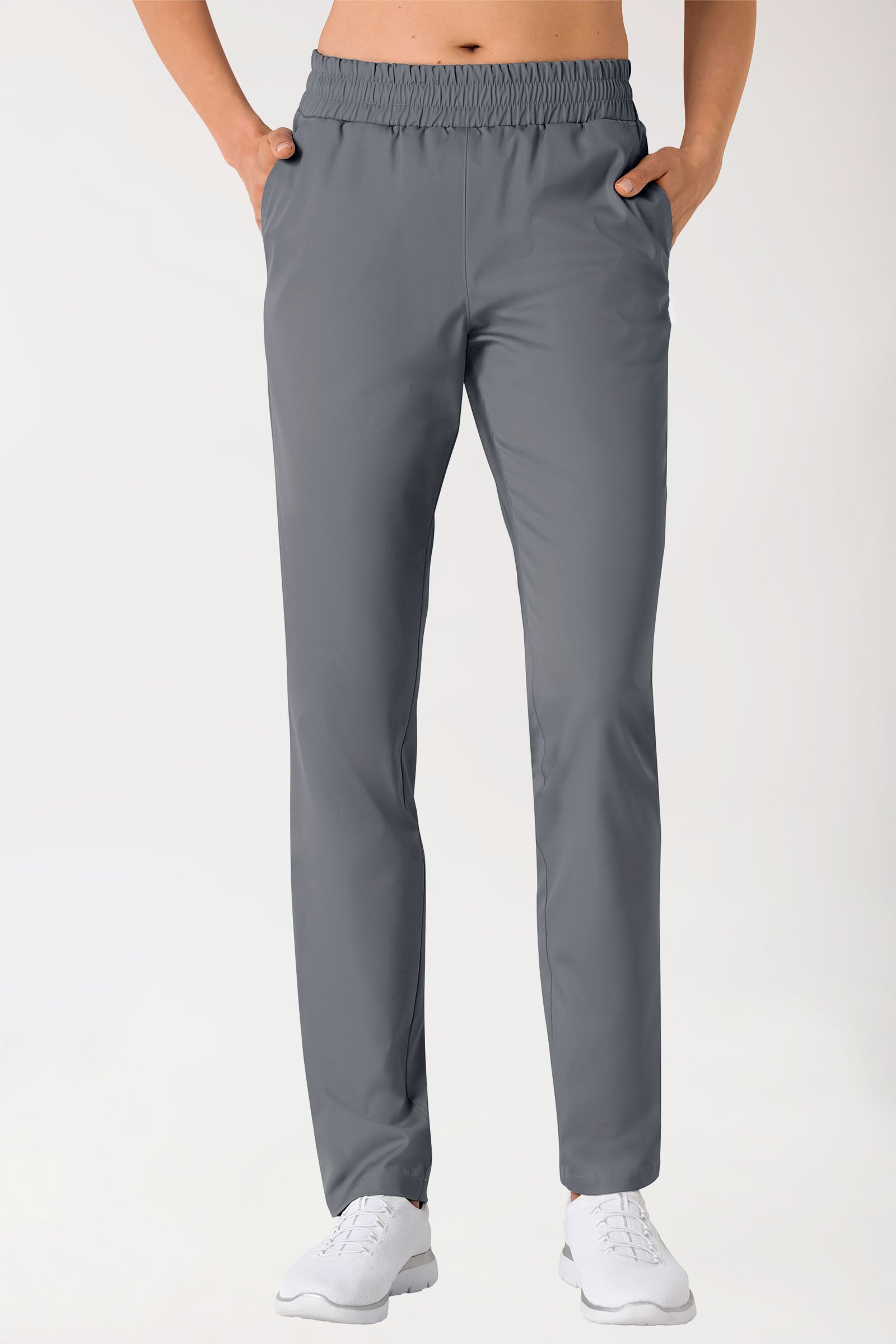 Hose Unisex - hoher Bund steingrau