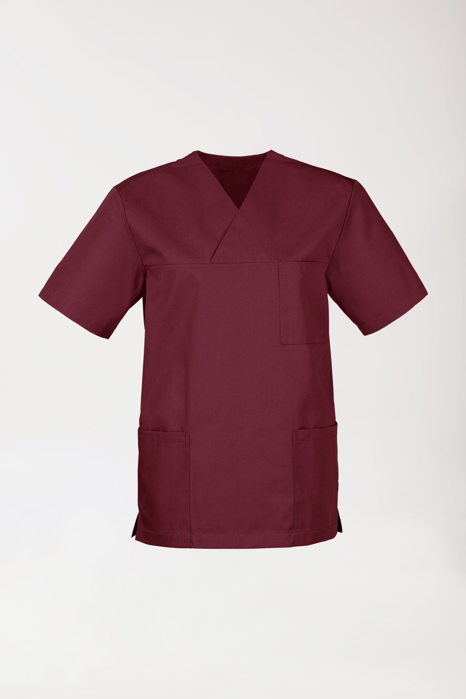 JUST STRONG Schlupfkasack Unisex - V-Ausschnitt bordeaux