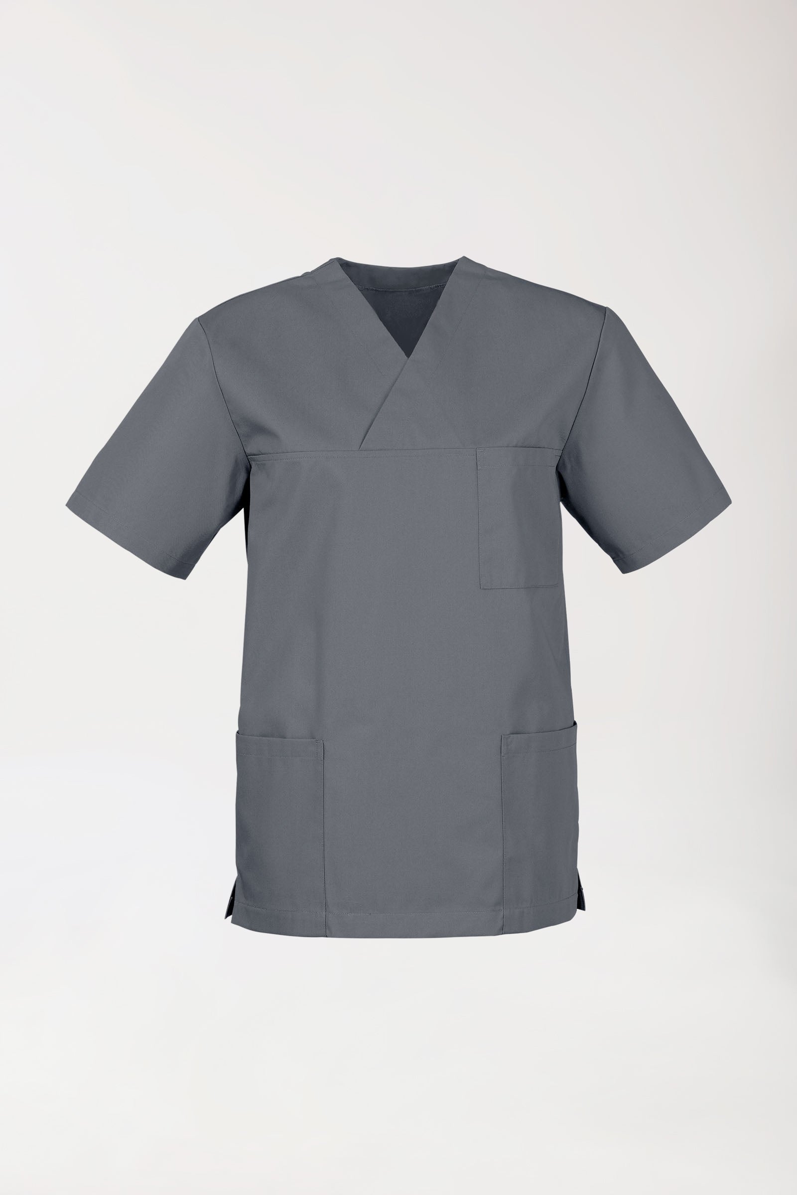 JUST STRONG Schlupfkasack Unisex - V-Ausschnitt steingrau