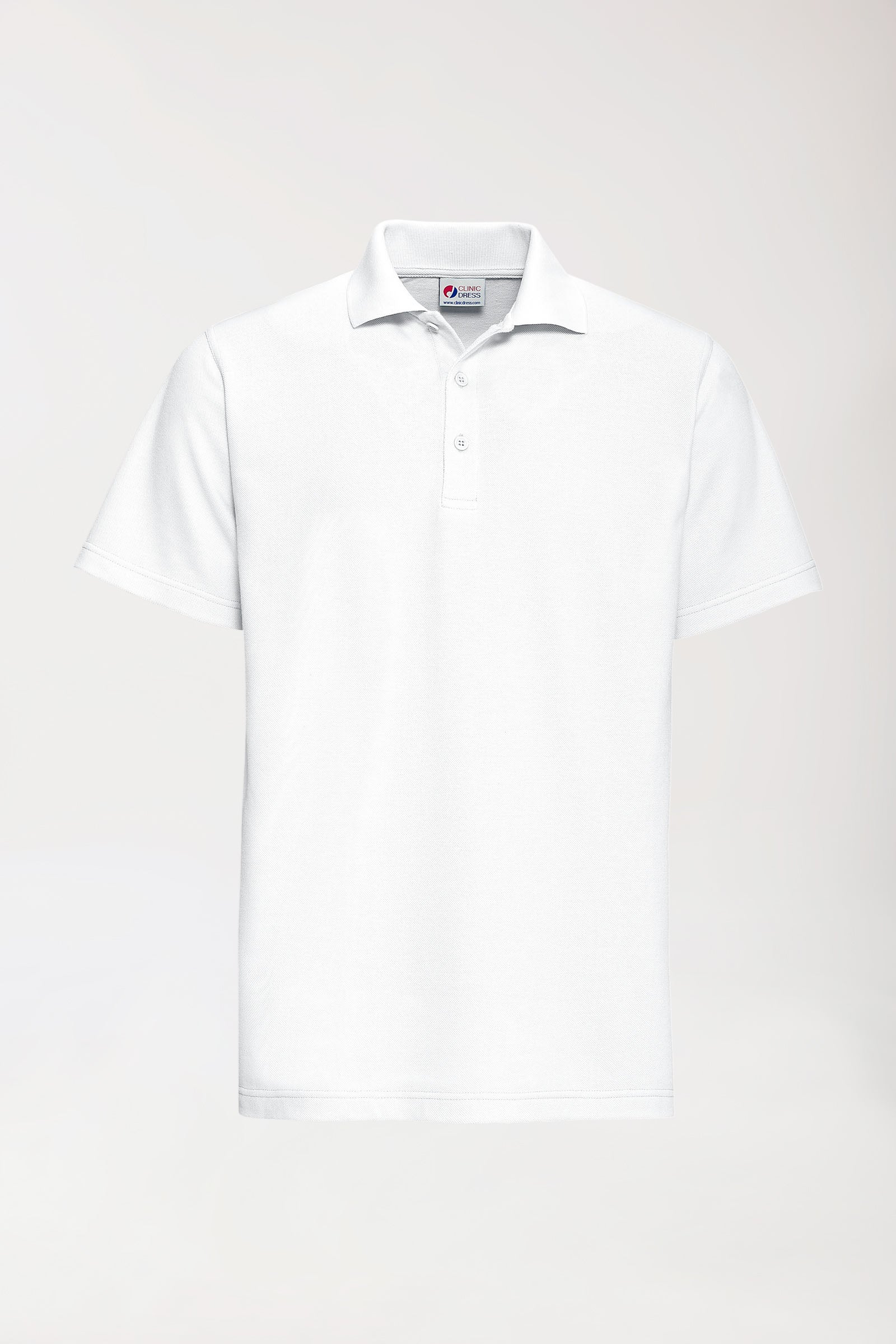 CORE Shirt Unisex - Polokragen weiß, Vorderansicht 