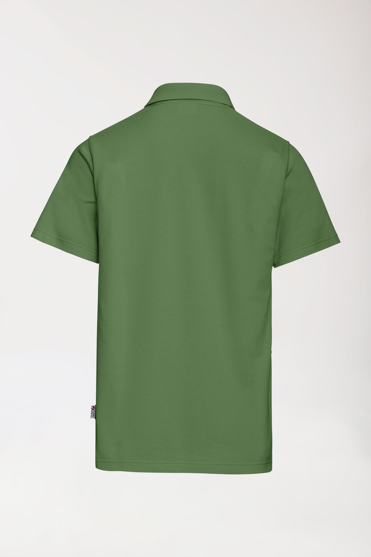 CORE Shirt Unisex - Polokragen wiesengrün, Vorderansicht 